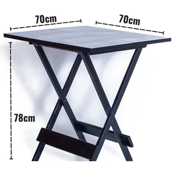 Conjunto Dobrável 70x70 Com 4 Cadeiras Estofadas