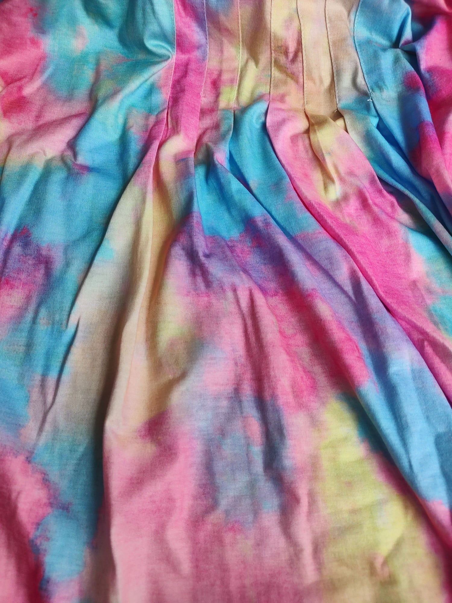 AELand Women's Dresses , Round Neck Sleeveless Tie Dye Tank Dresses,S~XXL