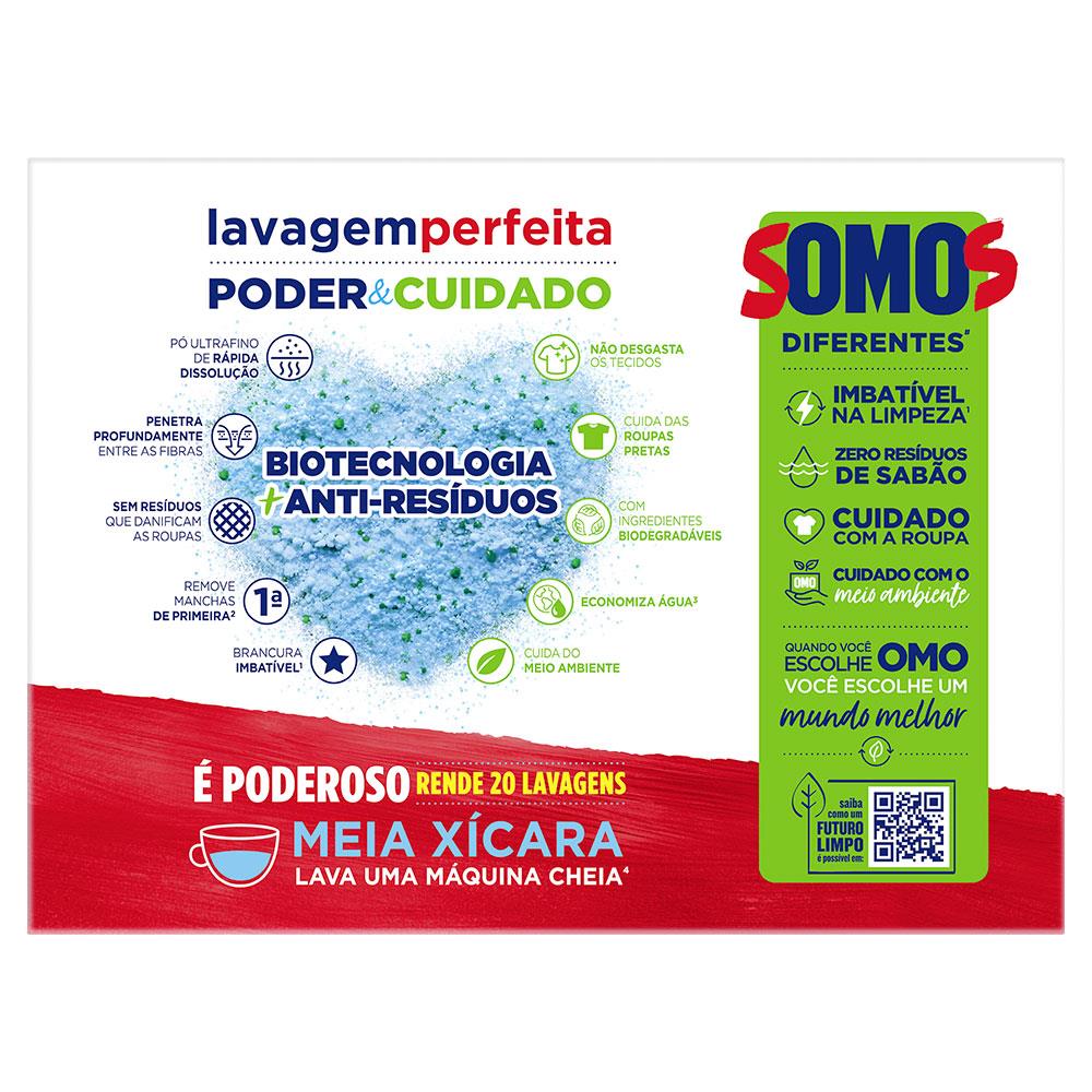 Kit 12cx Sabão Omo Em Pó - 800g  Lavagem Perfeita + Amaciante Downy Brisa de verão em galão 3 L