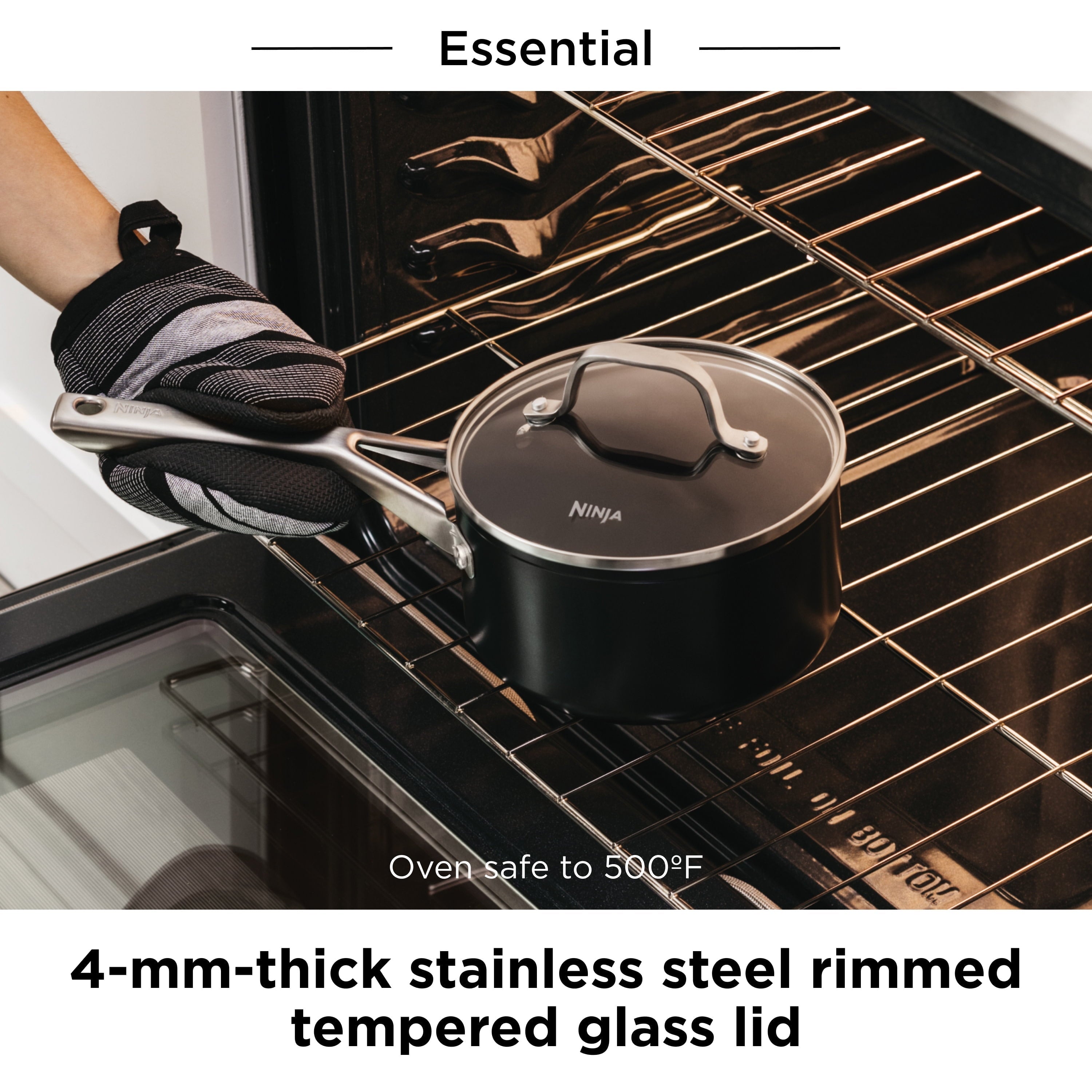 Ninja® NeverStick™ Essential 14-Piece Cookware Set , Aluminium, Guaranteed to Never Stick, C19700