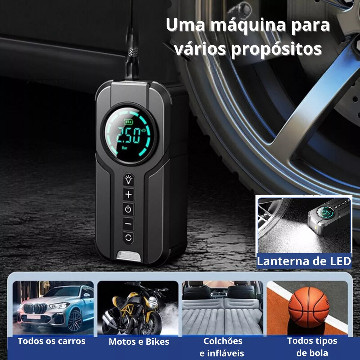 Compreensor de Ar Digital ultra potencia[ALTA PRESSÃO]