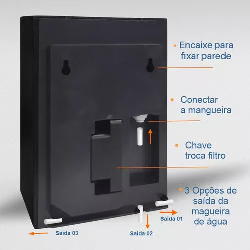 Filtro / Purificador De Água Natural Preto