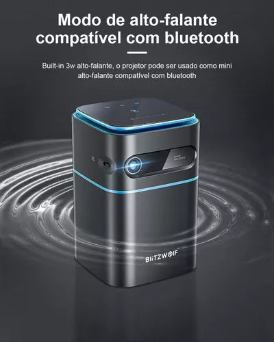 Blitzwolf Bw-vt2 Dlp Mini Projetor Wifi Android 9.0 Netflix