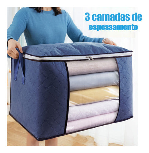 Saco Organizador Edredon Cobertor Multiuso Dobrável