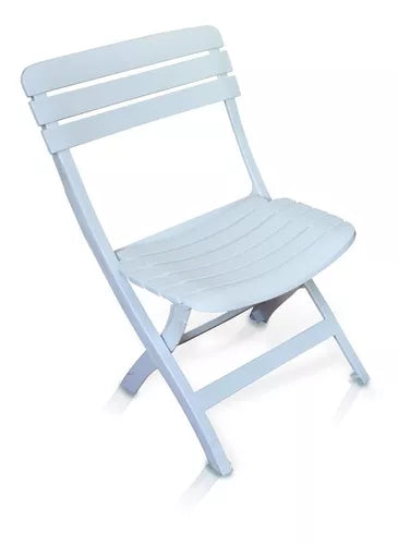 Mesa + 4 Cadeiras Plástica Dobravel Ripado Diamantina