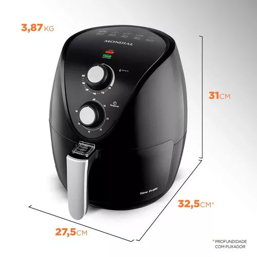 Mondial New Pratic Af-31 fritadeira air fryer cor preto 127V