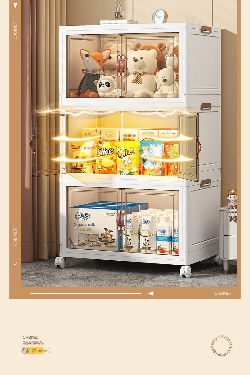 kiti Dobrável Inteligente : 1 Closet Dobrável + 12 Caixa De Armazenamento