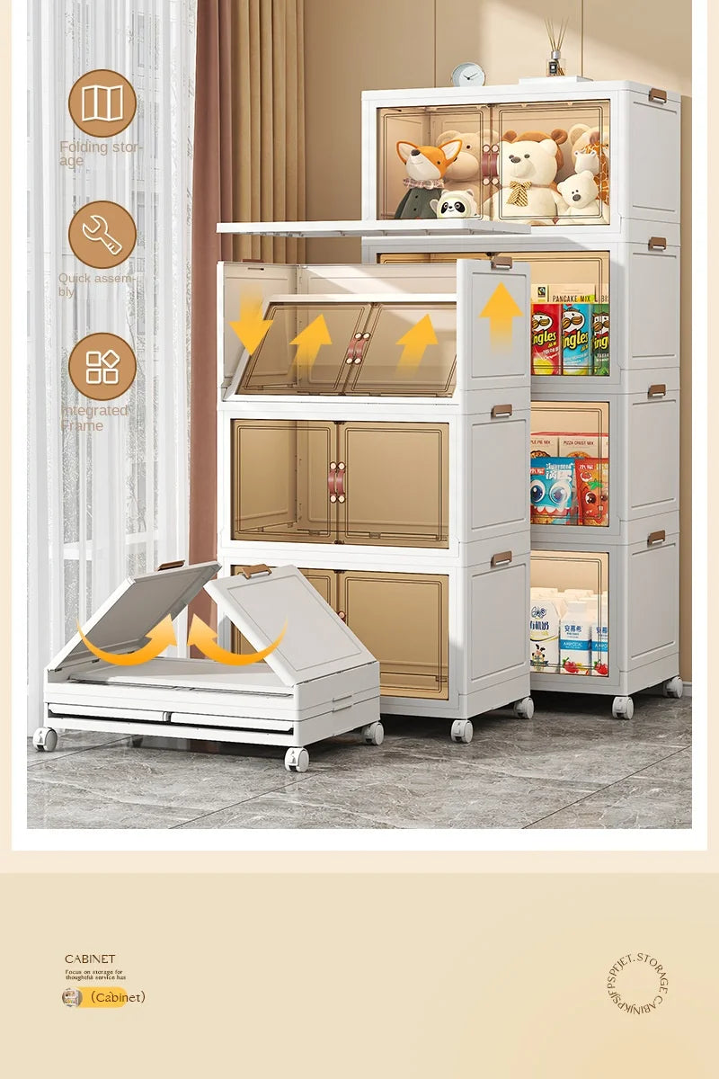 kiti Dobrável Inteligente : 1 Closet Dobrável + 12 Caixa De Armazenamento