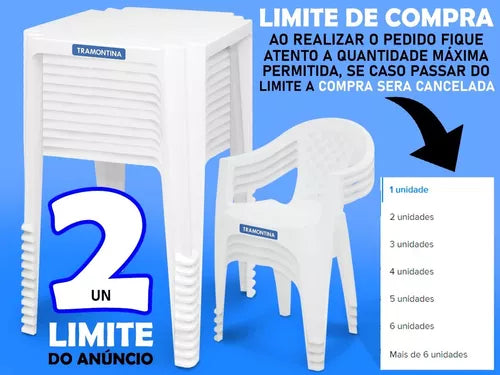 Jogo De Mesa E Cadeira Tramontina 5 Peças 1 Mesa 4 Cadeiras ML