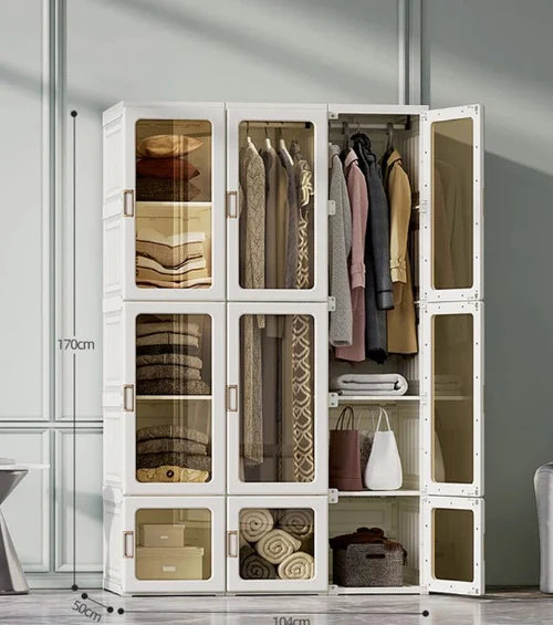 kiti Dobrável Inteligente : 1 Closet Dobrável + 12 Caixa De Armazenamento